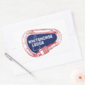 Sticker Rectangulaire Carabiner d'Escalade Whitehorse Ledge New Hampshir (Enveloppe)