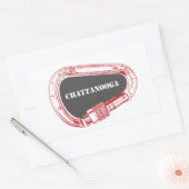 Sticker Rectangulaire Carabiner Escalade Chattanooga (Enveloppe)