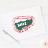 Sticker Rectangulaire Carabiner Escalade de fusil (Enveloppe)