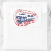 Sticker Rectangulaire Carabiner Escalade de Shelf Road (Sac)