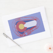 Sticker Rectangulaire Carabiner Escalade du Colorado (Enveloppe)