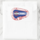 Sticker Rectangulaire Carabiner Escalade Estes Park (Sac)