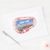 Sticker Rectangulaire Carabiner Escalade Grand Tetons (Enveloppe)