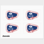 Sticker Rectangulaire Carabiner Escalade Wild Iris (Feuille)