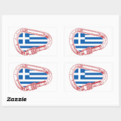 Sticker Rectangulaire Carabines de Greece (Feuille)