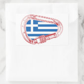 Sticker Rectangulaire Carabines de Greece (Sac)