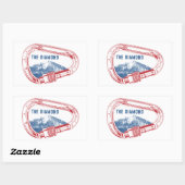 Sticker Rectangulaire Carabines de Long (Feuille)