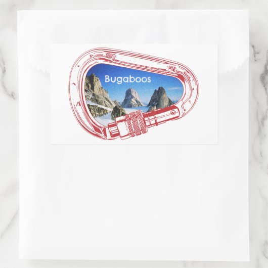 Sticker Rectangulaire Carabinier Escalade Bugaboos (Sac)
