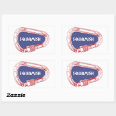 Sticker Rectangulaire Carabinier Escalade Squamish (Feuille)