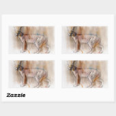 Sticker Rectangulaire Caracal arabe 2009 (Feuille)