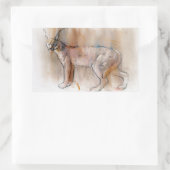 Sticker Rectangulaire Caracal arabe 2009 (Sac)