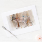 Sticker Rectangulaire Caracal arabe 2009 (Enveloppe)