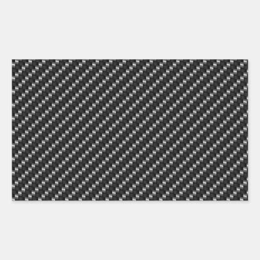 Sticker Rectangulaire Carbon Fiber Look (Devant)