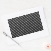 Sticker Rectangulaire Carbon Fiber Look (Enveloppe)