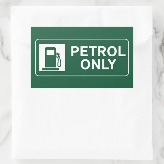 Sticker Rectangulaire Carburant (Sac)