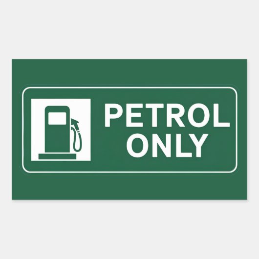 Sticker Rectangulaire Carburant (Devant)