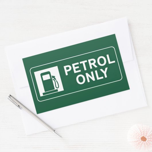 Sticker Rectangulaire Carburant (Enveloppe)