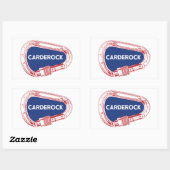 Sticker Rectangulaire Carderock Escalade Carabiner (Feuille)