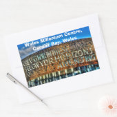 Sticker Rectangulaire Cardiff Bay Wales Millennium Centre, Britain Arts (Enveloppe)