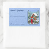 Sticker Rectangulaire Cardinal Feast Blue (Sac)