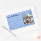 Sticker Rectangulaire Cardinal Feast Blue (Enveloppe)