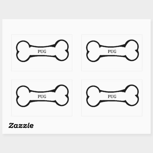 Sticker Rectangulaire carlin (Feuille)