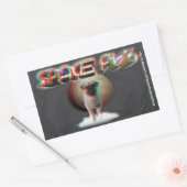 Sticker Rectangulaire Carlin spatial 3D (Enveloppe)