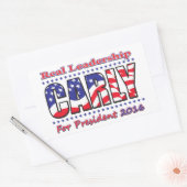 Sticker Rectangulaire Carly Fiorina (Enveloppe)