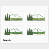 Sticker Rectangulaire Carmanah Walbran Parc provincial Green Stripes (Feuille)