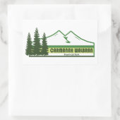 Sticker Rectangulaire Carmanah Walbran Parc provincial Green Stripes (Sac)