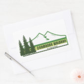Sticker Rectangulaire Carmanah Walbran Parc provincial Green Stripes (Enveloppe)