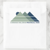 Sticker Rectangulaire Carmanah Walbran Parc provincial Mountain Sun (Sac)