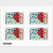 Sticker Rectangulaire Carnaval de France 1912 (Feuille)