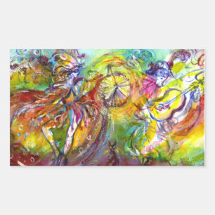 STICKER RECTANGULAIRE CARNIVAL ITALIEN