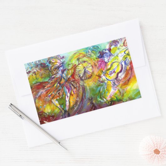 STICKER RECTANGULAIRE CARNIVAL ITALIEN (Enveloppe)
