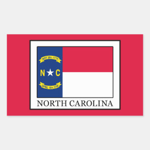 Sticker Rectangulaire Caroline du Nord