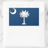Sticker Rectangulaire Caroline du Sud (Sac)