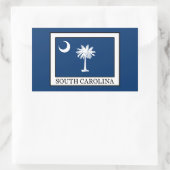Sticker Rectangulaire Caroline du Sud (Sac)