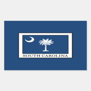 Sticker Rectangulaire Caroline du Sud