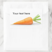 Sticker Rectangulaire Carotte fraîche (Sac)