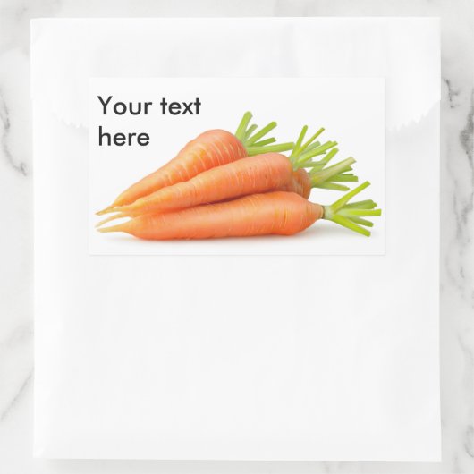Sticker Rectangulaire Carottes (Sac)