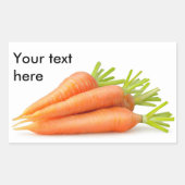 Sticker Rectangulaire Carottes (Devant)