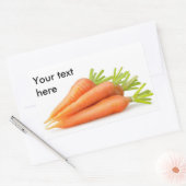 Sticker Rectangulaire Carottes (Enveloppe)