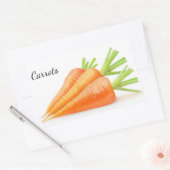 Sticker Rectangulaire Carottes (Enveloppe)