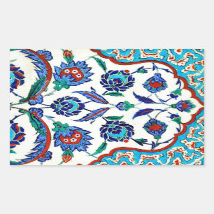 Sticker Rectangulaire carreau d'iznik