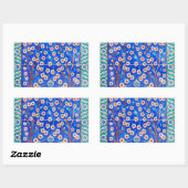 Sticker Rectangulaire carreau d'iznik (Feuille)