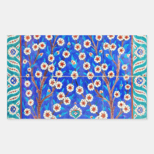 Sticker Rectangulaire carreau d'iznik