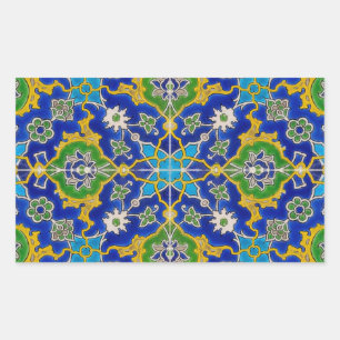 Sticker Rectangulaire carreau d'iznik