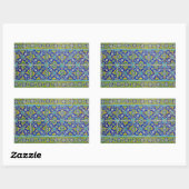 Sticker Rectangulaire carreau d'iznik (Feuille)