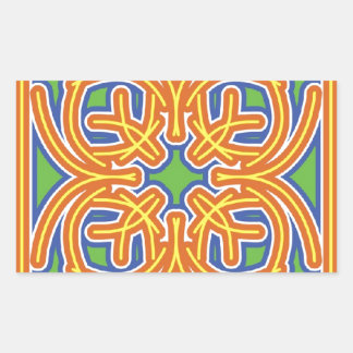 Sticker Rectangulaire Carreau exotique